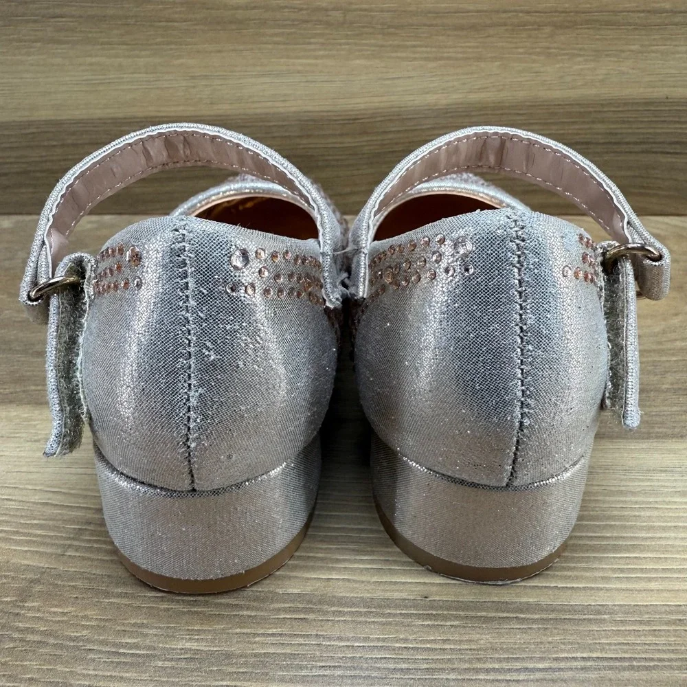 Badgley‎ Mischka Toddler Girls 5 Dress Shoes Mary Janes Pumps Gems Bling